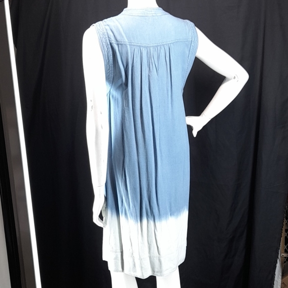 Splendid Indigo Lace-Up Sleeveless Midi Dress - Picture 10 of 11